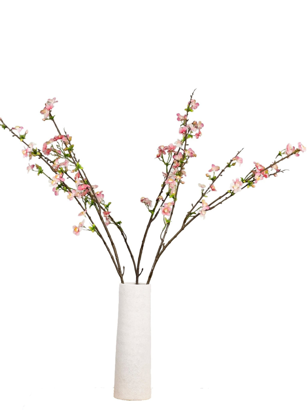 Zijden appelbloesem tak roze - 3 stuks luxe kunstbloemen - Pluk! Zijden Bloemen