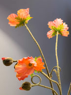 Zijden klaprozen boeket - 5 stuks - Pluk! Zijden Bloemen