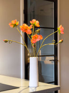 Zijden klaprozen boeket - 5 stuks - Pluk! Zijden Bloemen