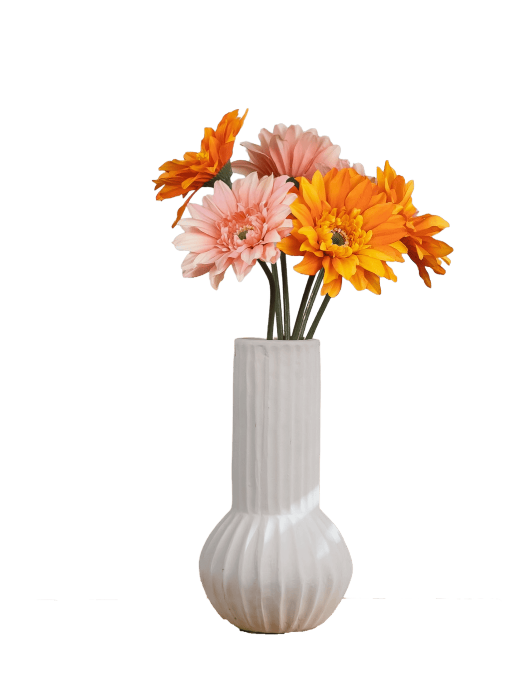 Vrolijke zijden gerbera's mix - Pluk! Zijden Bloemen