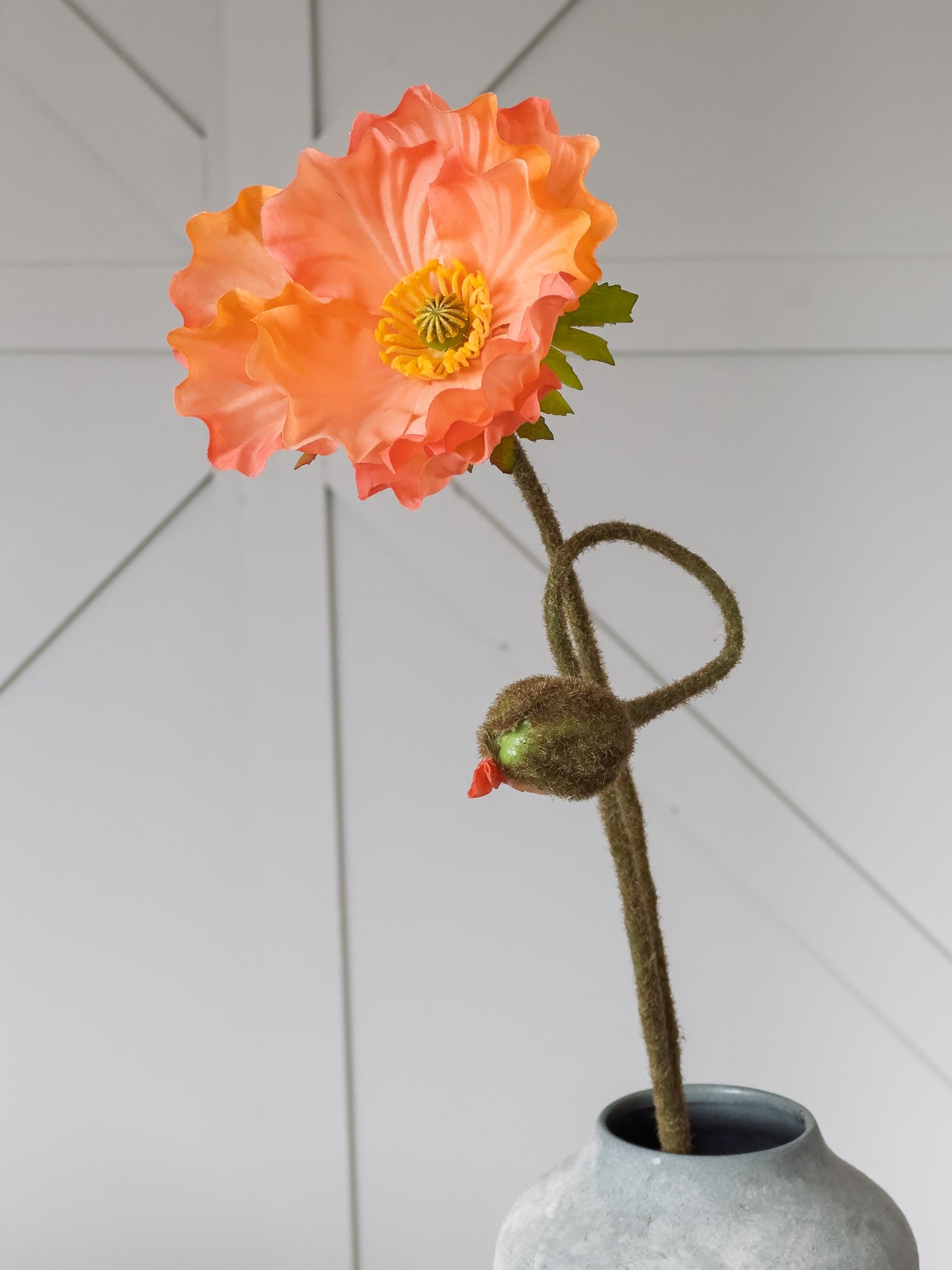 Zijden klaprozen boeket - 5 stuks - Pluk! Zijden Bloemen