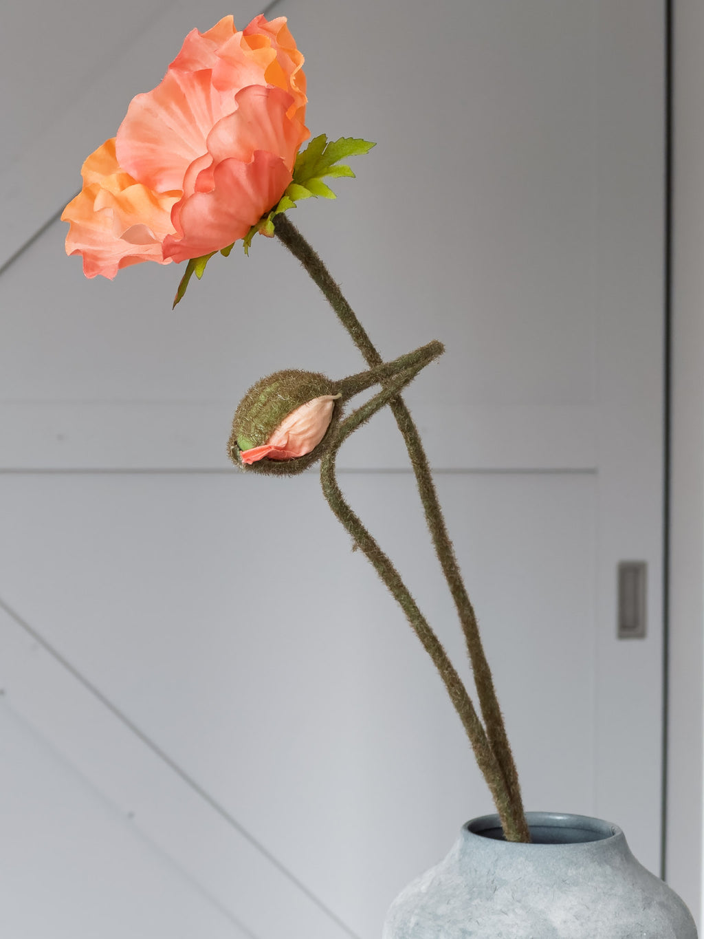 Zijden klaprozen boeket - 5 stuks - Pluk! Zijden Bloemen