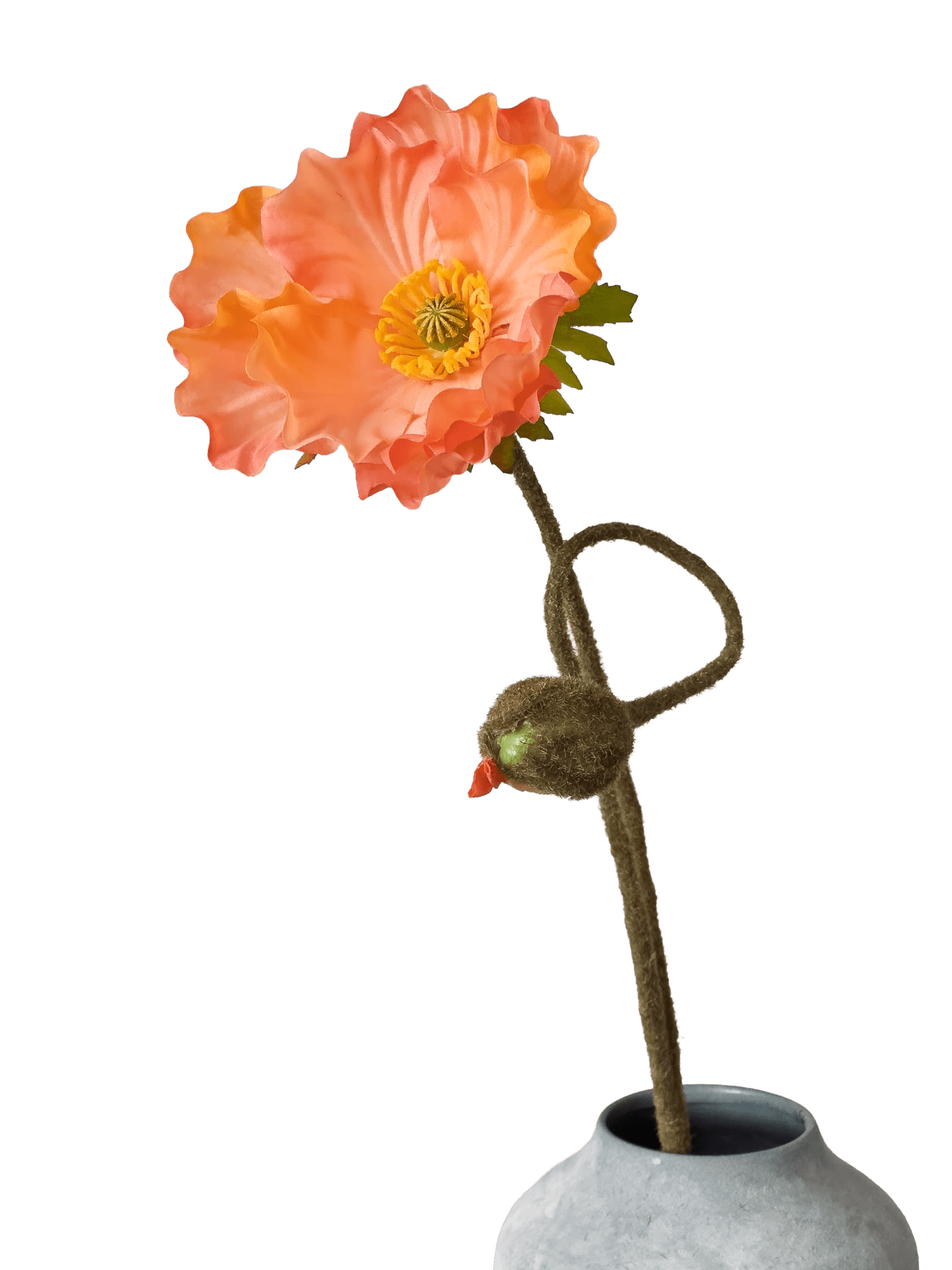 Zijden klaprozen boeket - 5 stuks - Pluk! Zijden Bloemen