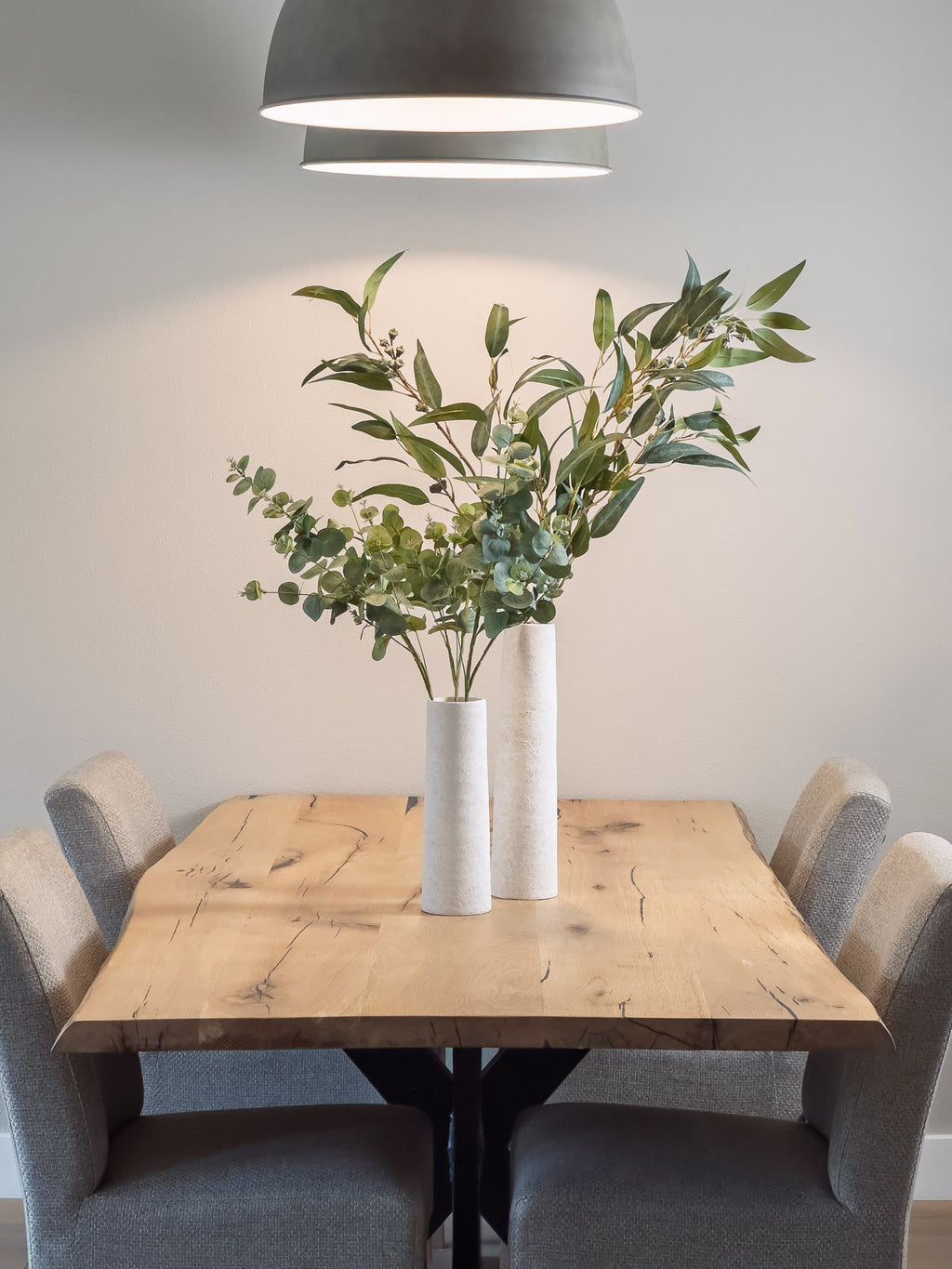 Zijden Eucalyptus tak (90cm) - 3 stuks luxe kunstbloemen - Pluk! Zijden Bloemen