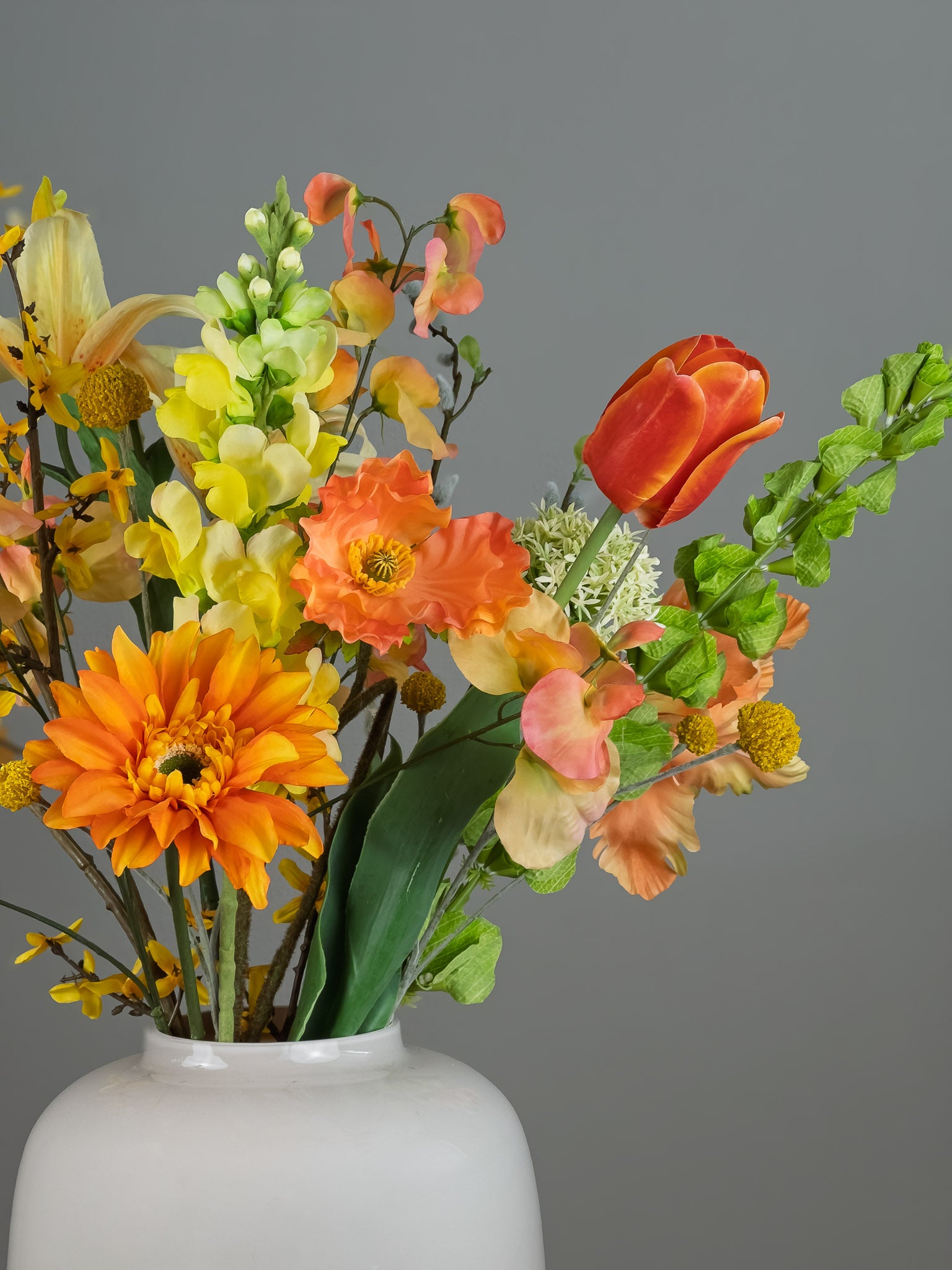 Zijden boeket Pronkstuk Lenthe - Pluk! Zijden Bloemen
