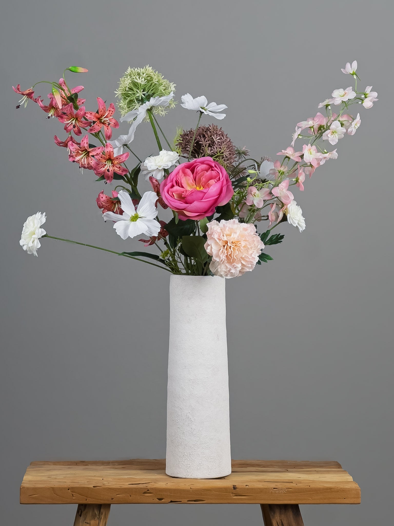 Zijden boeket Plukgeluk Lili - Pluk! Zijden Bloemen