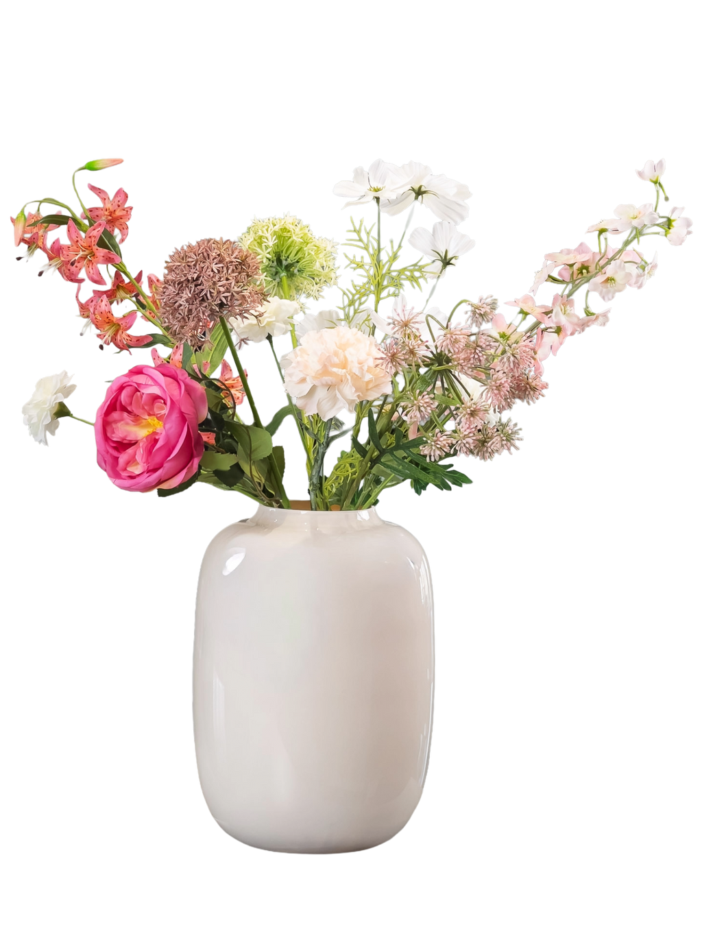 Zijden boeket Plukgeluk Lili - Pluk! Zijden Bloemen