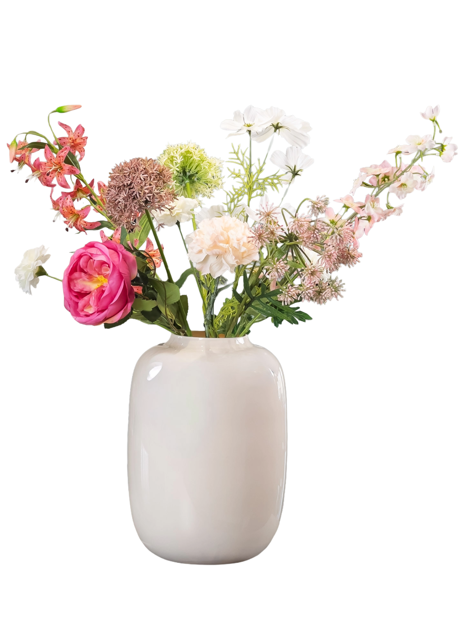 Zijden boeket Plukgeluk Lili - Pluk! Zijden Bloemen