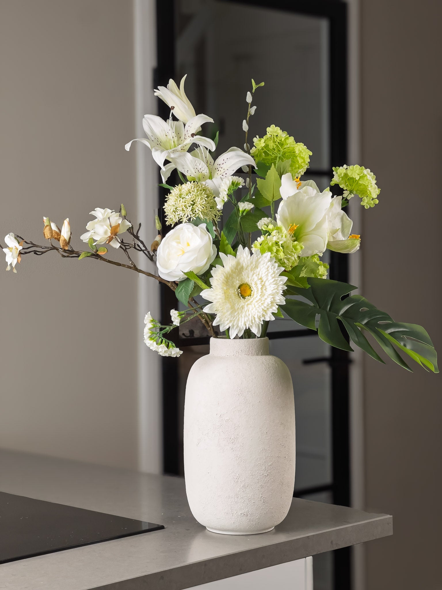 Zijden boeket Pronkstuk Lis - Pluk! Zijden Bloemen