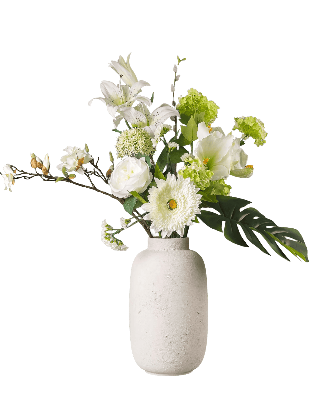 Zijden boeket Pronkstuk Lis - Pluk! Zijden Bloemen