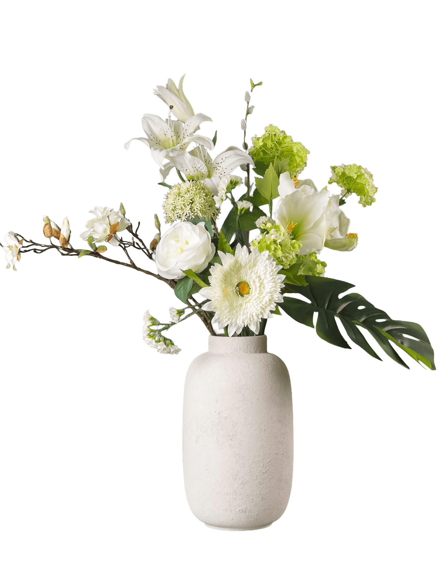 Zijden boeket Pronkstuk Lis - Pluk! Zijden Bloemen