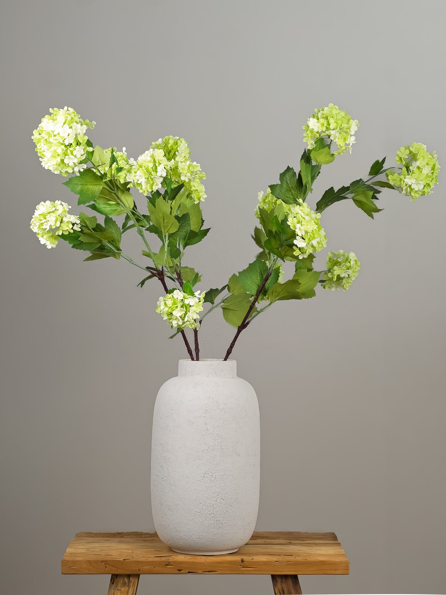 Zijden Viburnum tak - 3 stuks luxe kunstbloemen - Pluk! Zijden Bloemen
