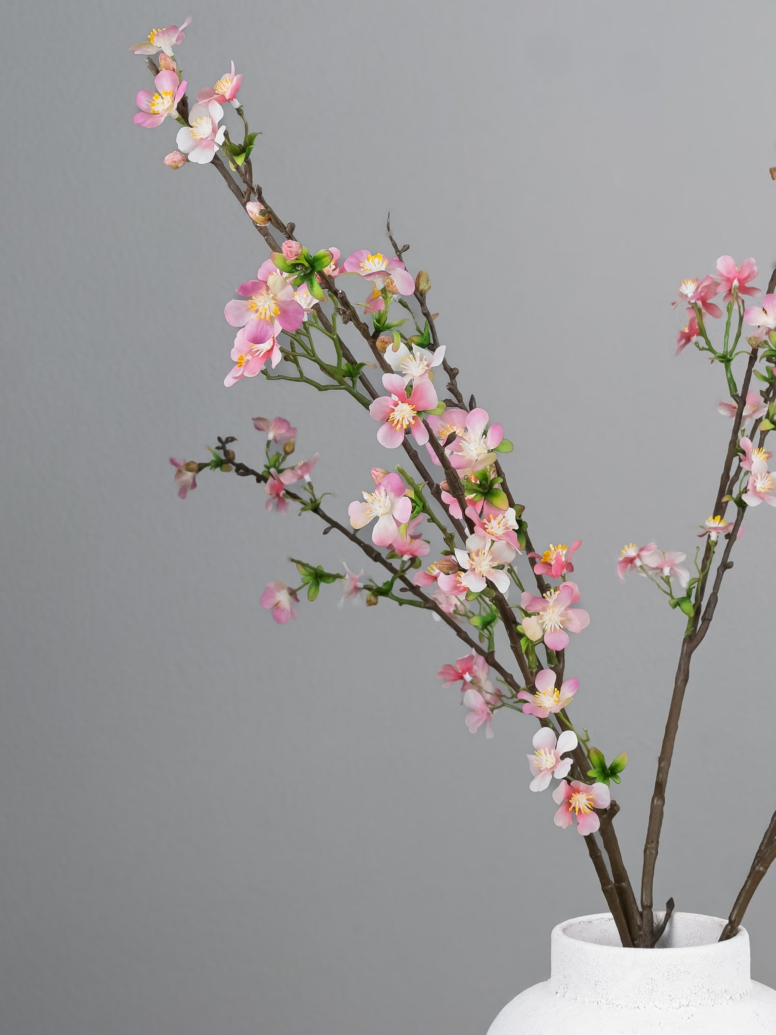 Zijden appelbloesem tak roze - 3 stuks luxe kunstbloemen - Pluk! Zijden Bloemen