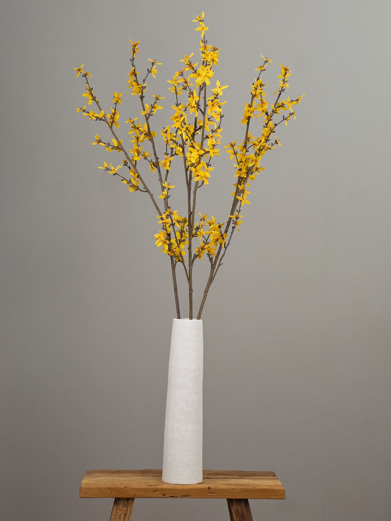 Zijden Forsythia tak - 3 stuks luxe kunstbloemen - Pluk! Zijden Bloemen