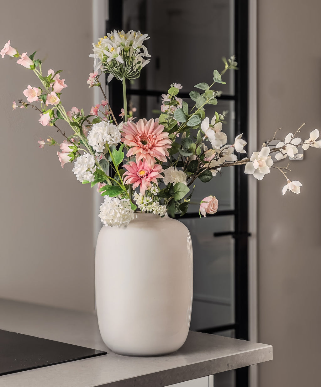 Zijden boeket Pronkstuk Bloesem - Pluk! Zijden Bloemen
