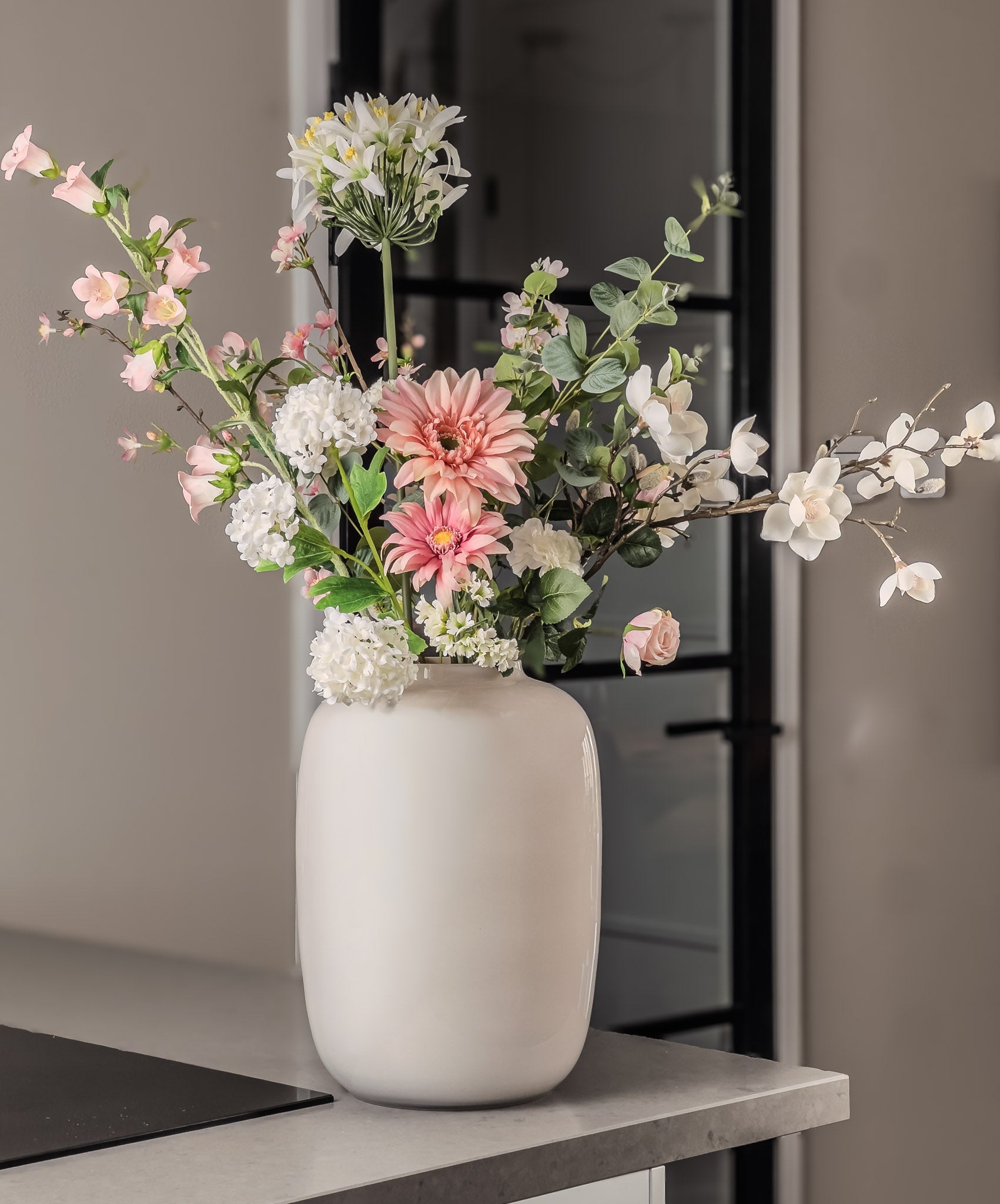 Zijden boeket Pronkstuk Bloesem - Pluk! Zijden Bloemen