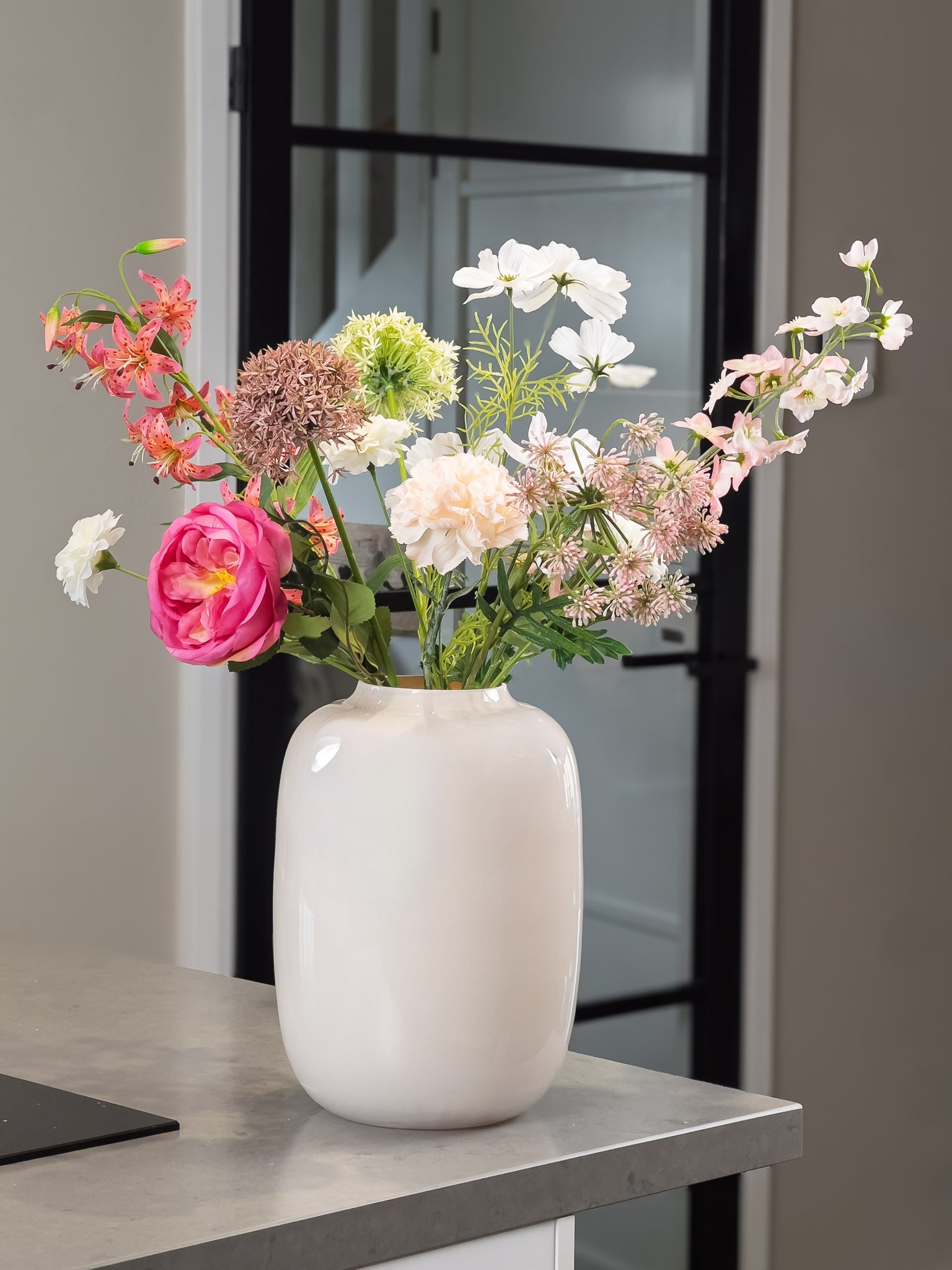 Zijden boeket Plukgeluk Lili - Pluk! Zijden Bloemen