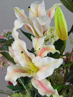 Zijden boeket Pronkstuk Lili - Pluk! Zijden Bloemen