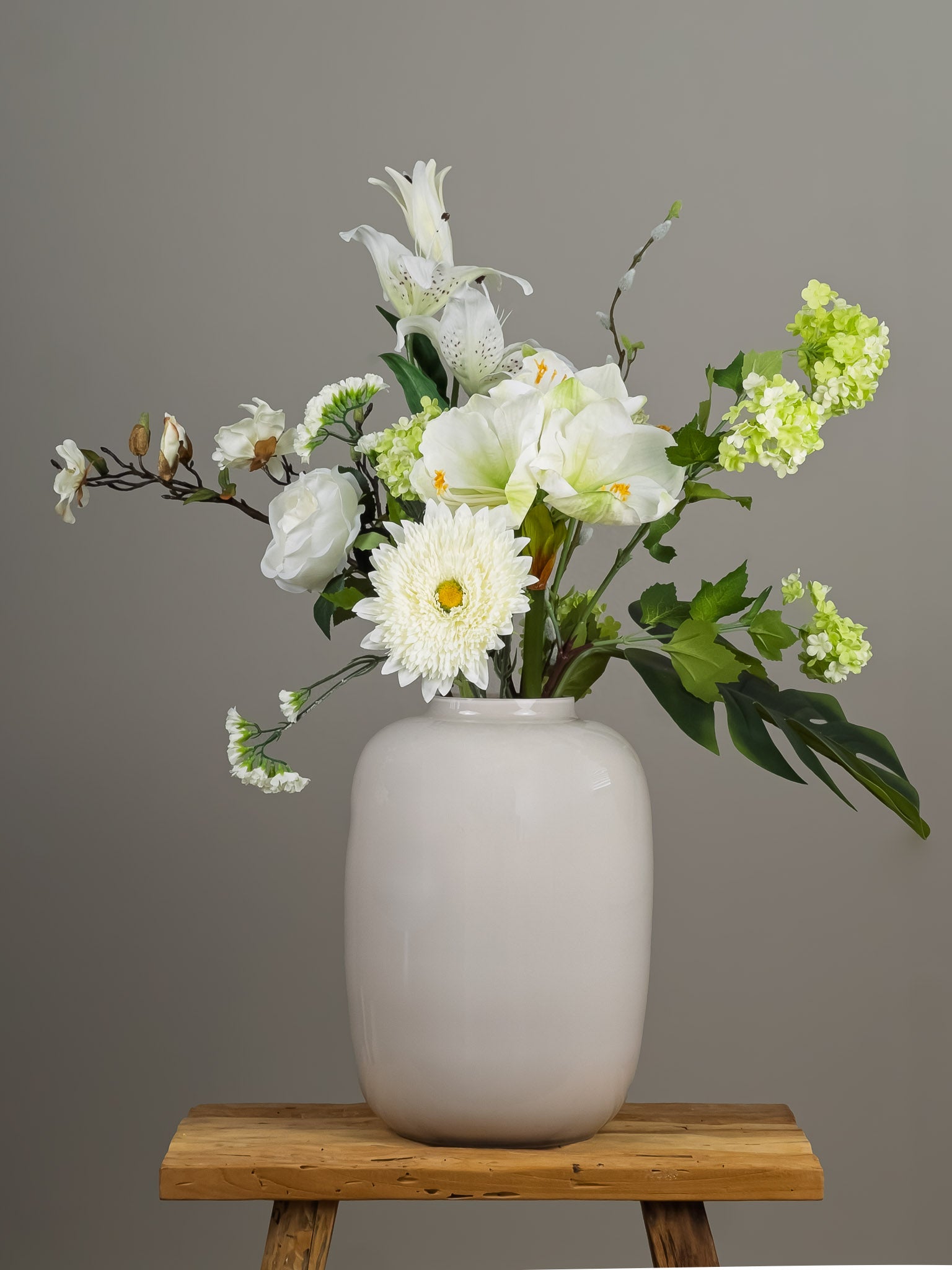 Zijden boeket Pronkstuk Lis - Pluk! Zijden Bloemen