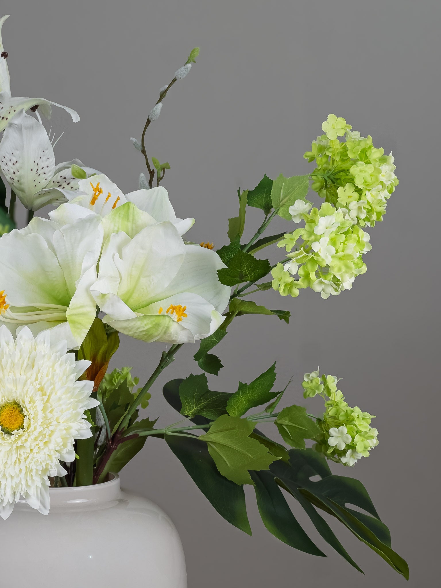 Zijden boeket Pronkstuk Lis - Pluk! Zijden Bloemen