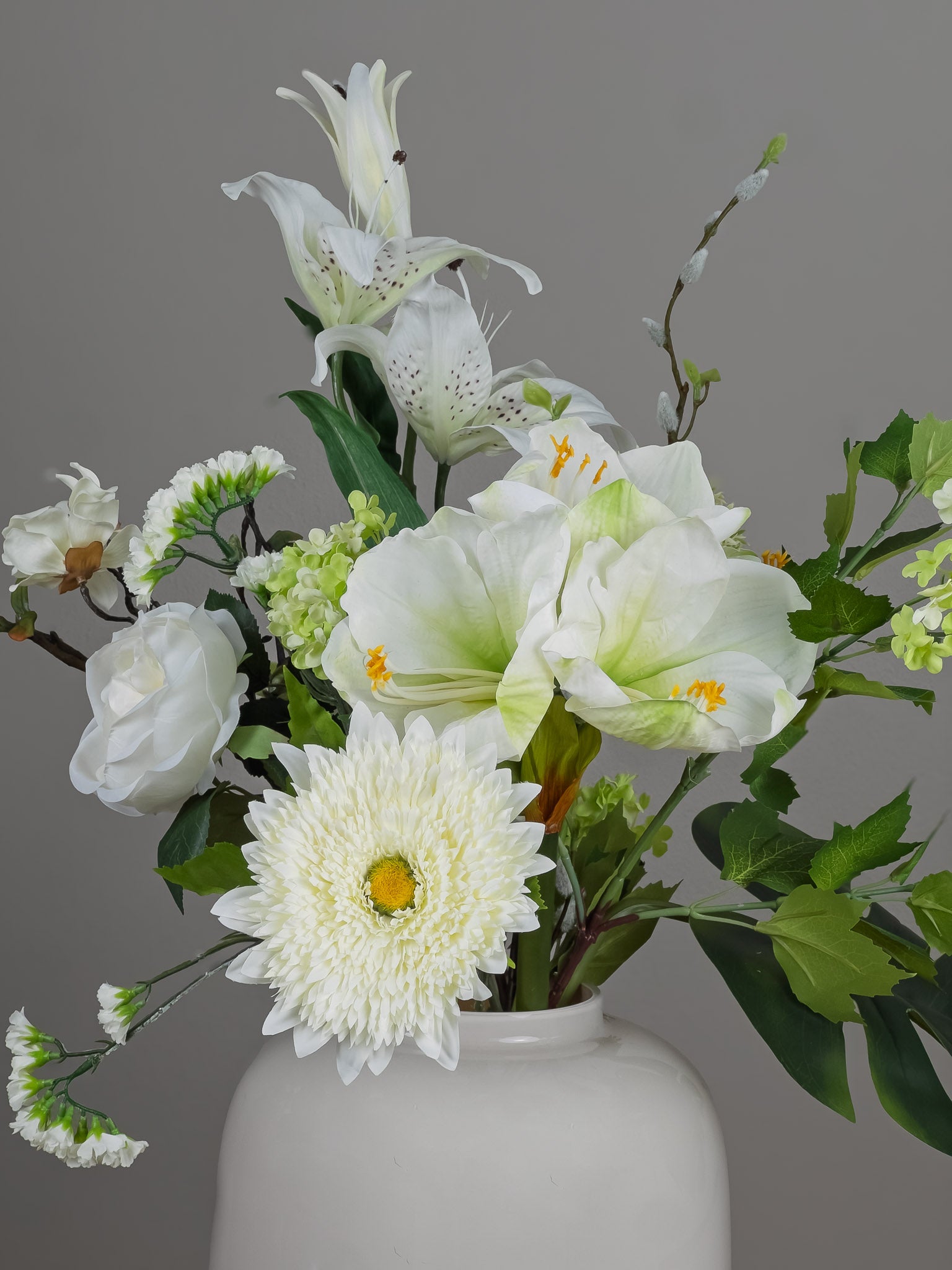 Zijden boeket Pronkstuk Lis - Pluk! Zijden Bloemen