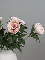 Zijden pioenrozen boeket - lila roze - Pluk! Zijden Bloemen