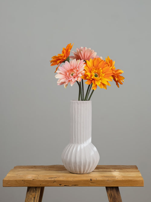 Vrolijke zijden gerbera's mix - Pluk! Zijden Bloemen