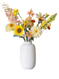 Pronkstuk Zonnegloed - zijden bloemen boeket - Pluk! Zijden Bloemen