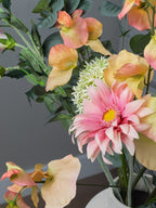 Pronkstuk Ochtenddauw - Zijden boeket - Pluk! Zijden Bloemen