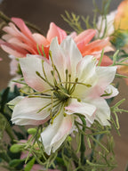 Pronkstuk Ochtenddauw - Zijden boeket - Pluk! Zijden Bloemen