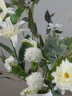 Pronkstuk Zilte Wind - zijden bloemen boeket - Pluk! Zijden Bloemen